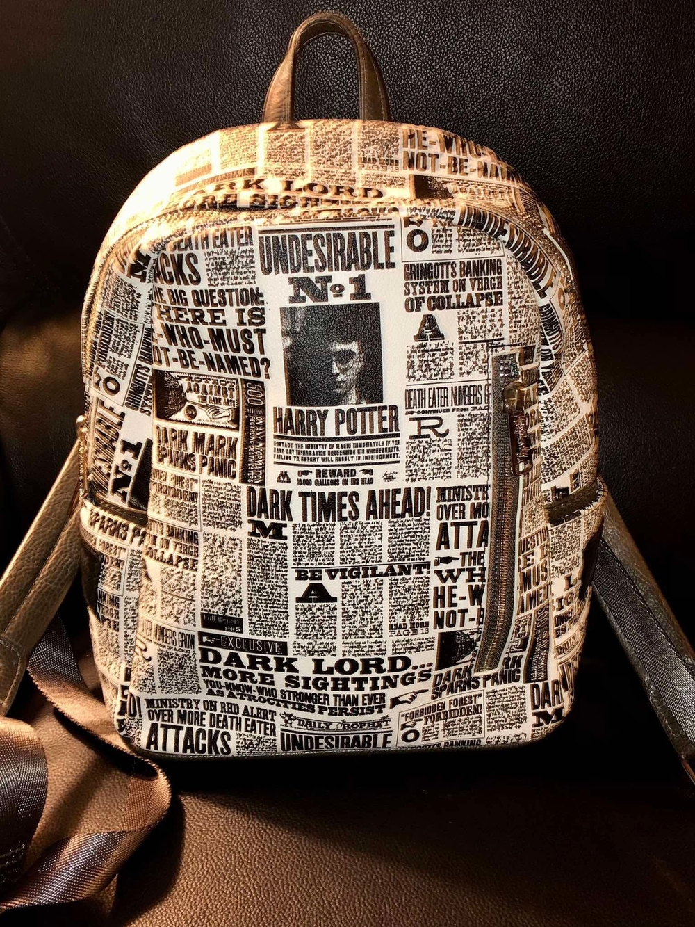 Harry Potter "Daily Prophet" Newspaper Mini Backpack by Cakeworthy